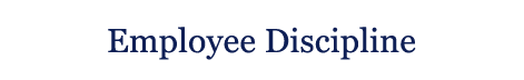 Employee Discipline